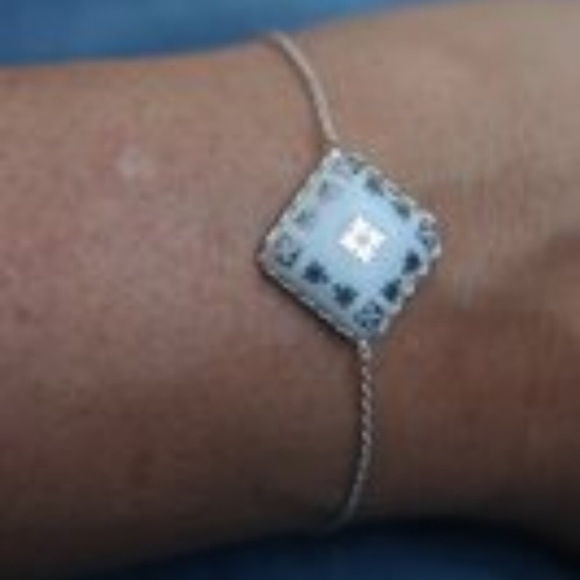 Authentic Rose et Marius Porcelain Tile Bracelet - Picture 8 of 8